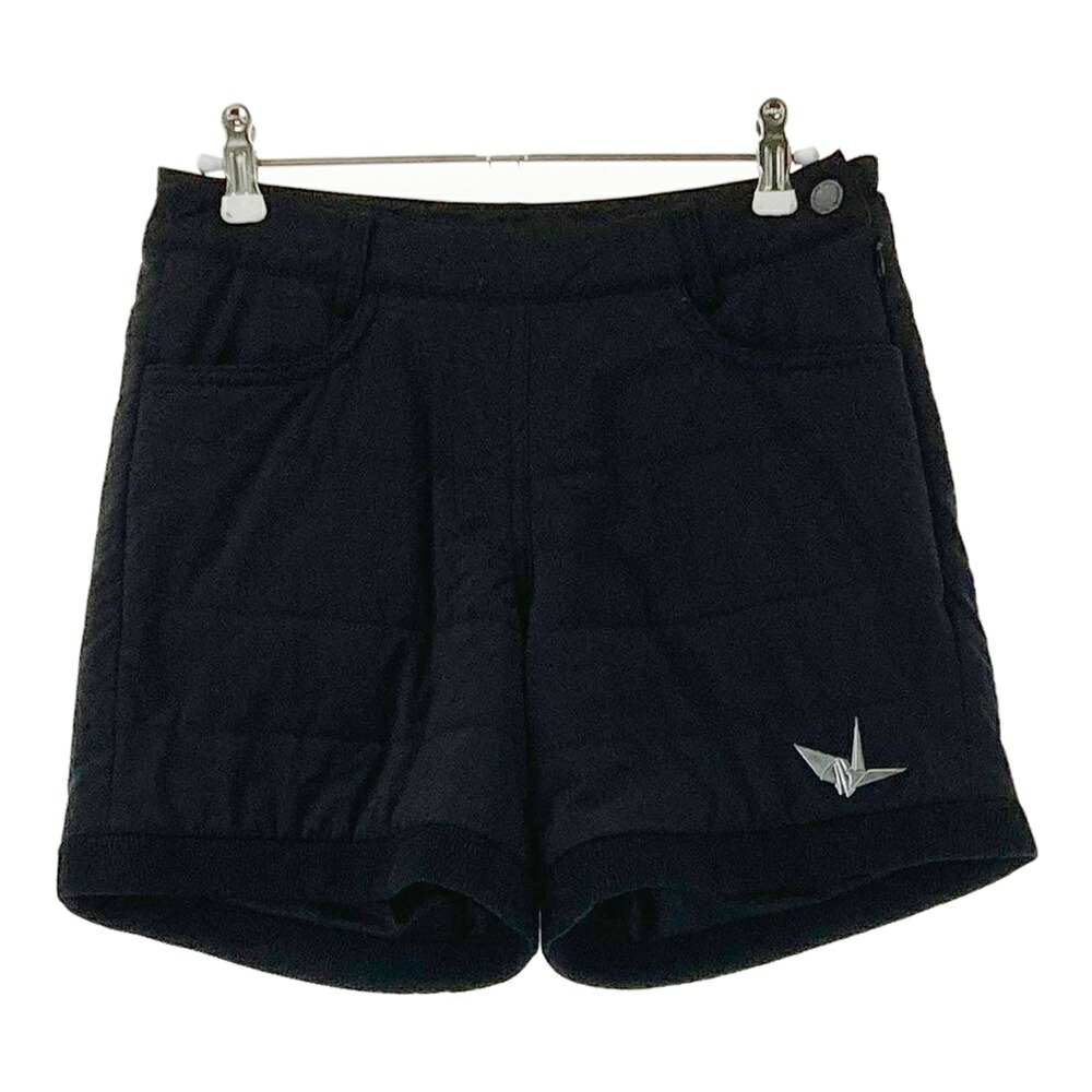 1PIU1UGUALE3 GOLF 中綿 ストレッチ ショートパンツ ブラック系 1 【中古】ゴルフウェア レディース 9,266円