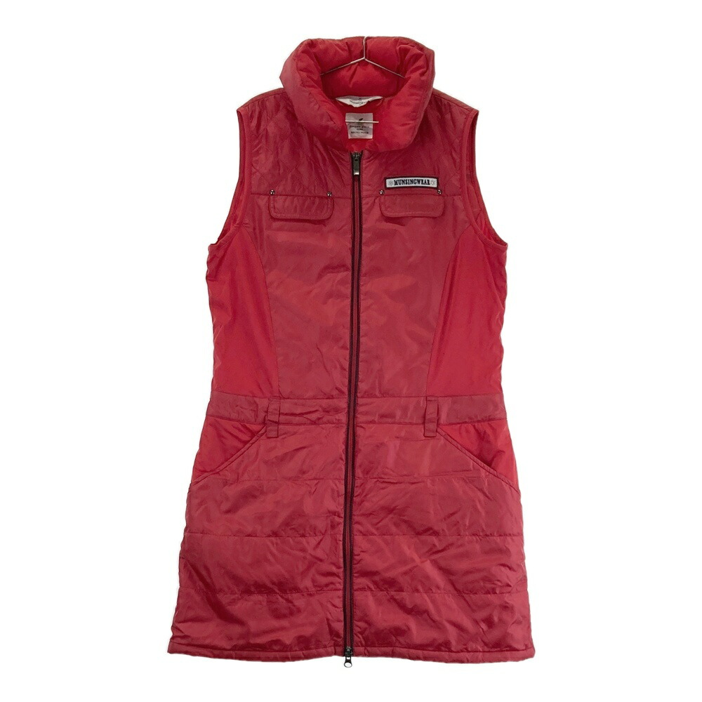 楽天市場】マンシングウェア ダウンワンピース 黒 ロゴワッペン