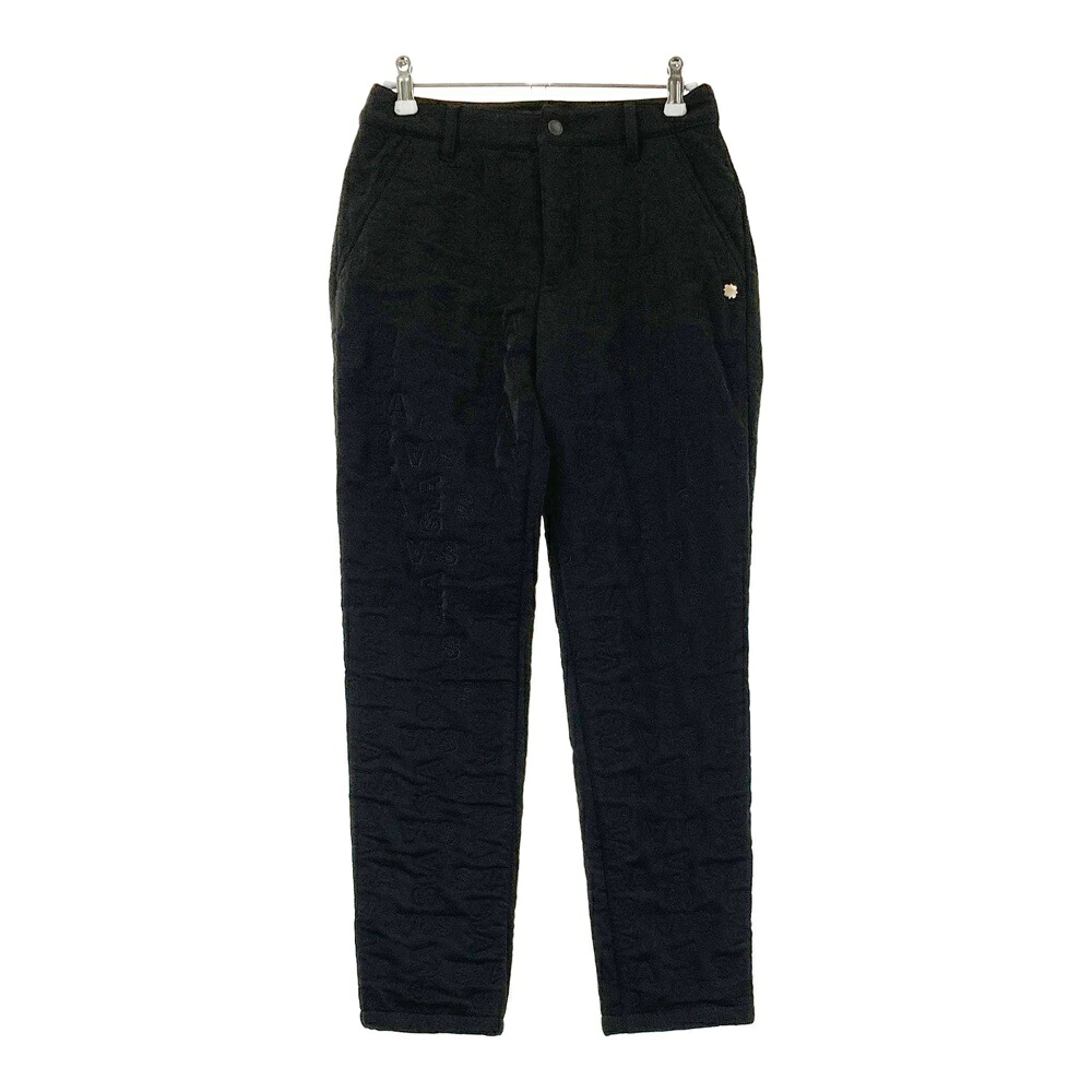 ST ANDREWS セントアンドリュース ;2024年モデル 中綿パンツ ロゴ柄 ブラック系 SS 【中古】ゴルフウェア レディース