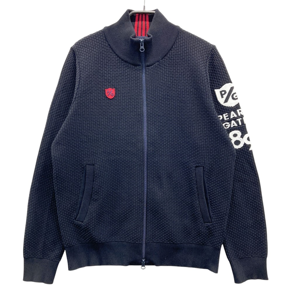 PEARLY GATES パーリーゲイツ 2023年モデル 長袖 ニットジャケット ネイビー系 1 【中古】ゴルフウェア レディース