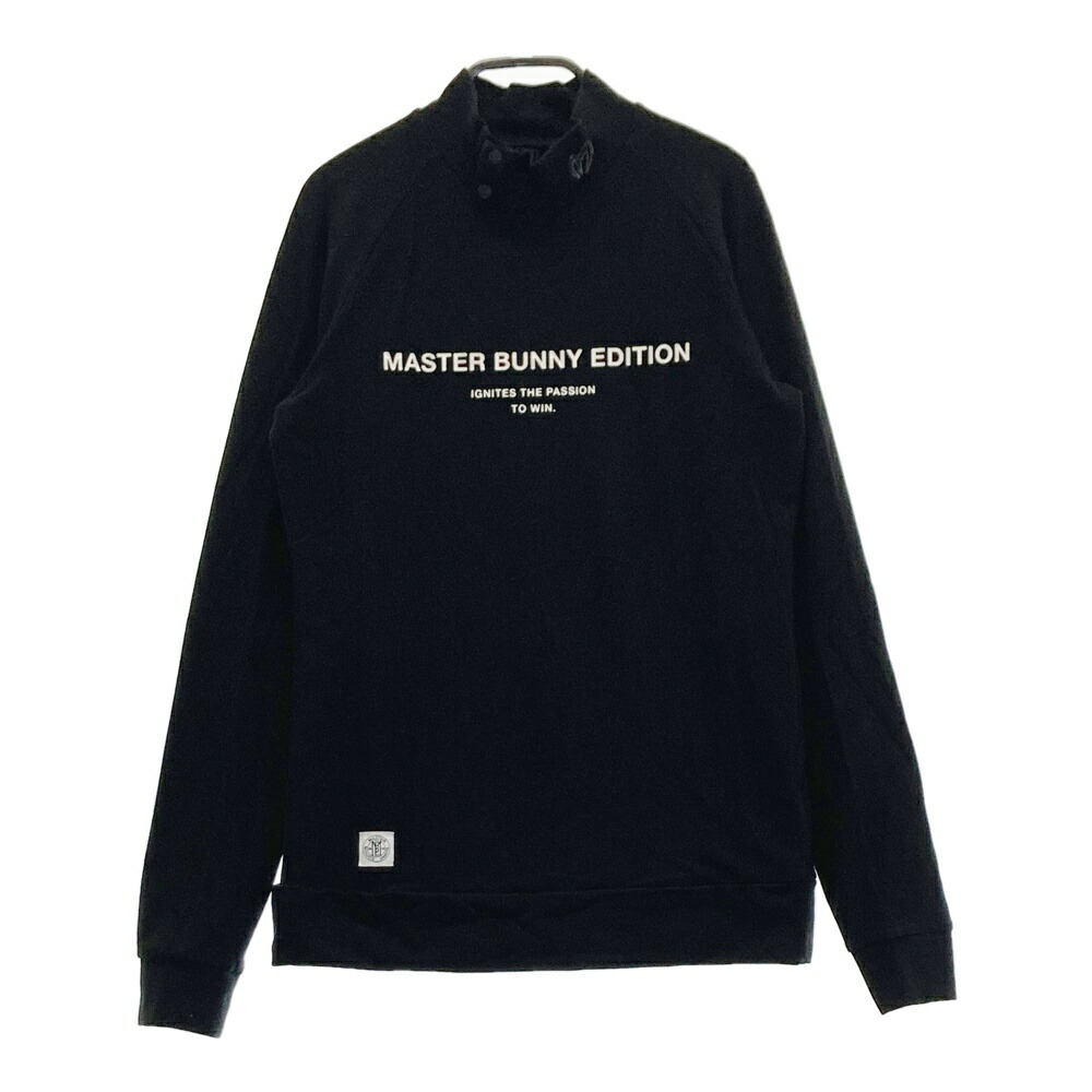 MASTER BUNNY EDITION マスターバニーエディション ロゴプリント ハイネック長袖Tシャツ ブラック系 0 【中古】ゴルフウェア レディース