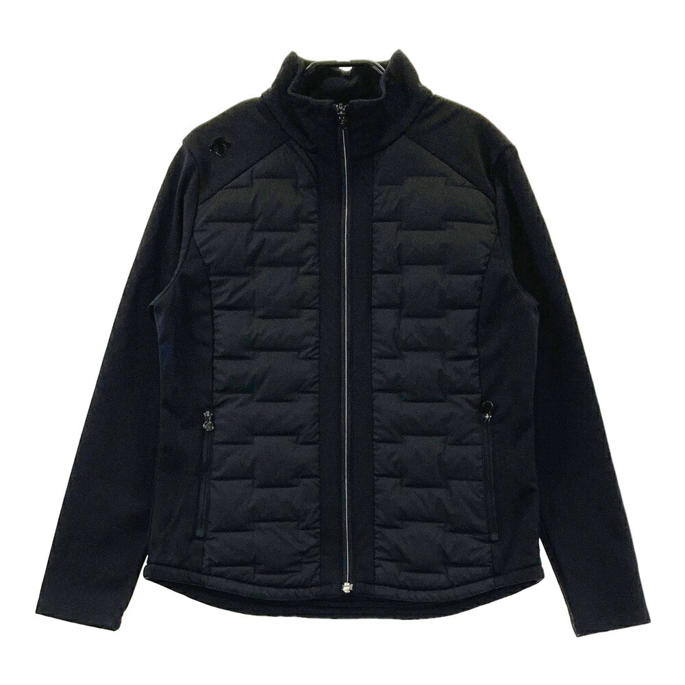 DESCENTE GOLF デサントゴルフ ダウンジャケット ブラック系 M 【中古】ゴルフウェア レディース