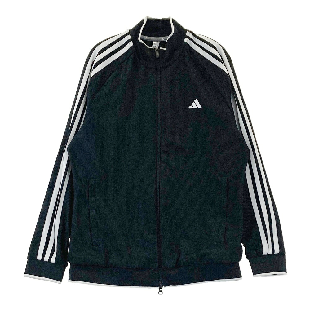 ADIDAS GOLF アディダスゴルフ 2024年モデル IK9794 長袖ジップジャケット ブラック系 2XL 【中古】ゴルフウェア レディース