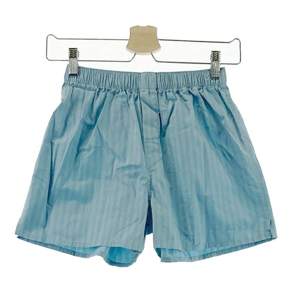 AURALEE オーラリー  ショートパンツ ×TEKLA Boxer shorts ストライプ柄 ブルー系 XXS 【中古】レディース