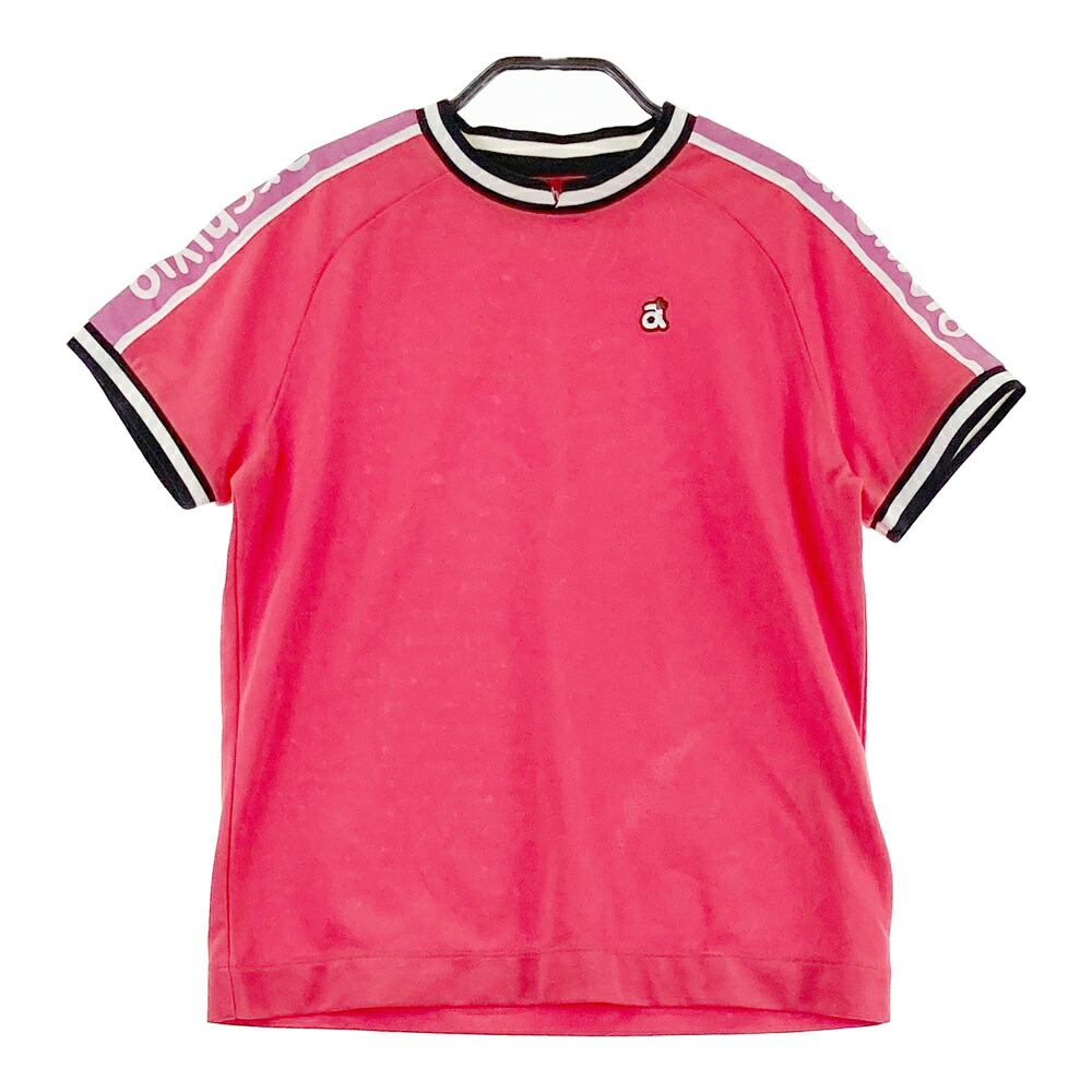 ARCHIVIO アルチビオ ; モックネック 半袖Tシャツ ピンク系 38 【中古】ゴルフウェア レディース