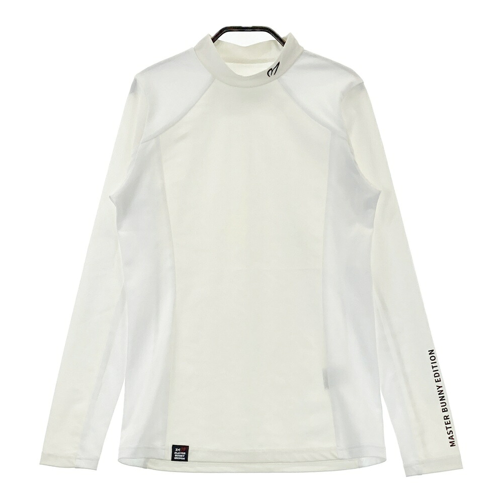 MASTER BUNNY EDITION マスターバニーエディション モックネック 長袖 インナーTシャツ ホワイト系 1 【中古】ゴルフウェア レディース
