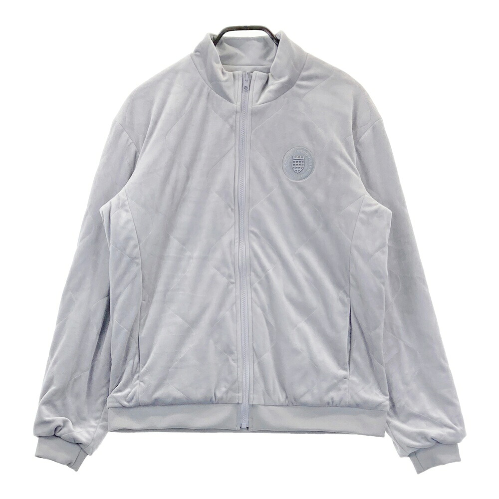 23区GOLF ニジュウサンクゴルフ リバーシブル長袖ジップジャケット グレー系 M 【中古】ゴルフウェア レディース