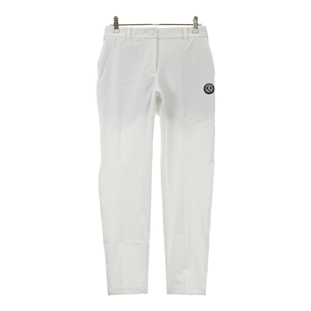 AND PER SE アンパスィ 2024年モデル インナー付 ストレッチパンツ ホワイト系 S 【中古】ゴルフウェア レディース