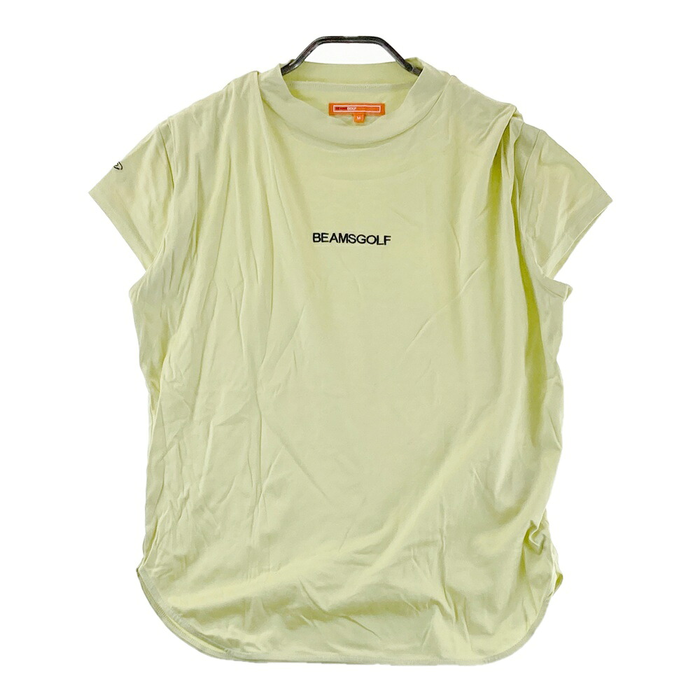 BEAMS GOLF ビームスゴルフ 半袖ハイネックシャツ グリーン系 M 【中古】ゴルフウェア レディース