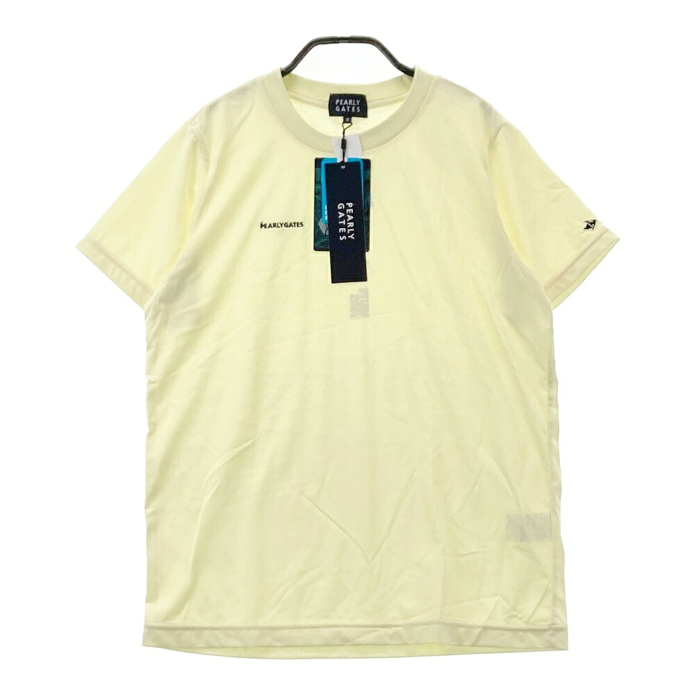 PEARLY GATES パーリーゲイツ 055-3263602 半袖Tシャツ イエロー系 0 【中古】ゴルフウェア レディース
