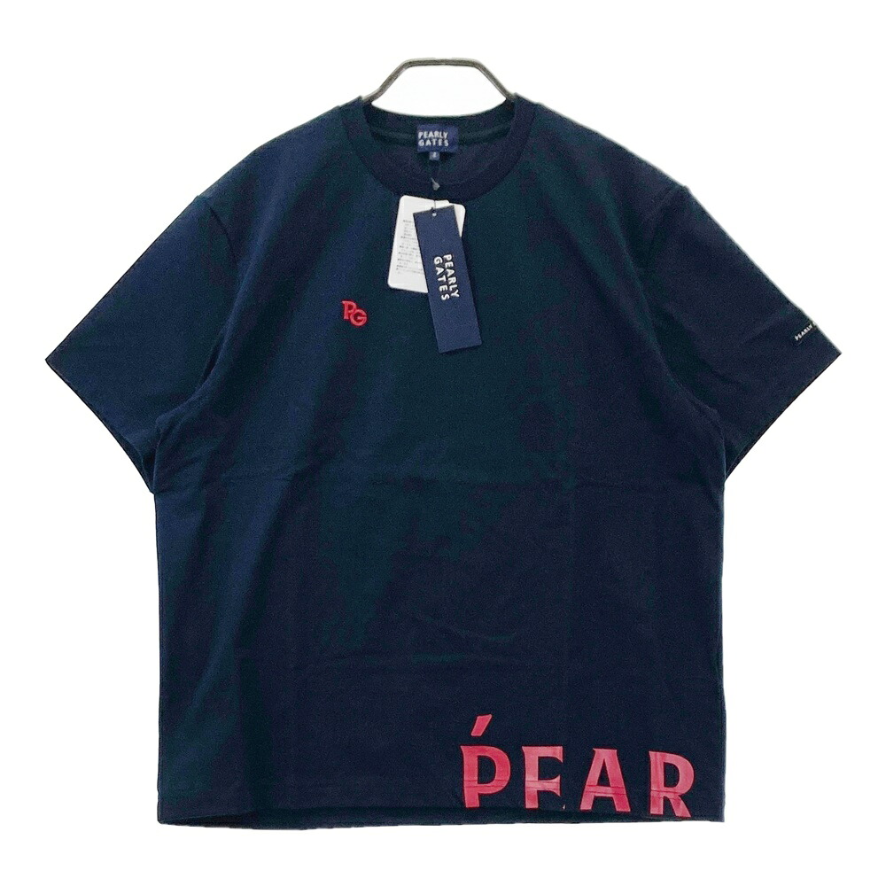 PEARLY GATES パーリーゲイツ 半袖Tシャツ ネイビー系 2 【中古】ゴルフウェア レディース
