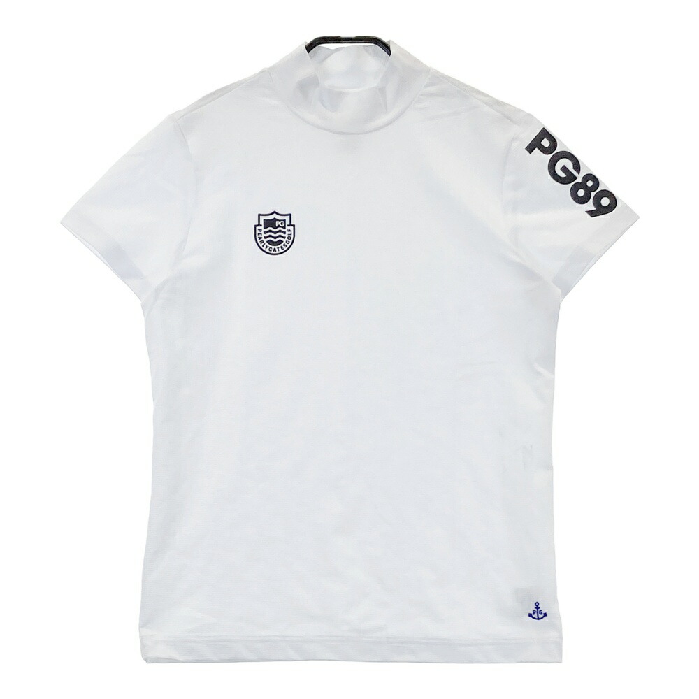 PEARLY GATES パーリーゲイツ ハイネック 半袖Tシャツ ホワイト系 2 【中古】ゴルフウェア レディース