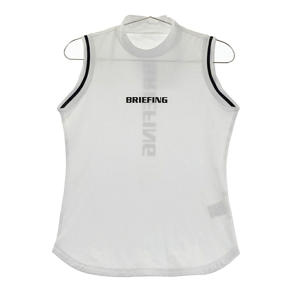 BRIEFING GOLF ブリーフィング ハイネック ノースリーブTシャツ ホワイト系 S 【中古】ゴルフウェア レディース