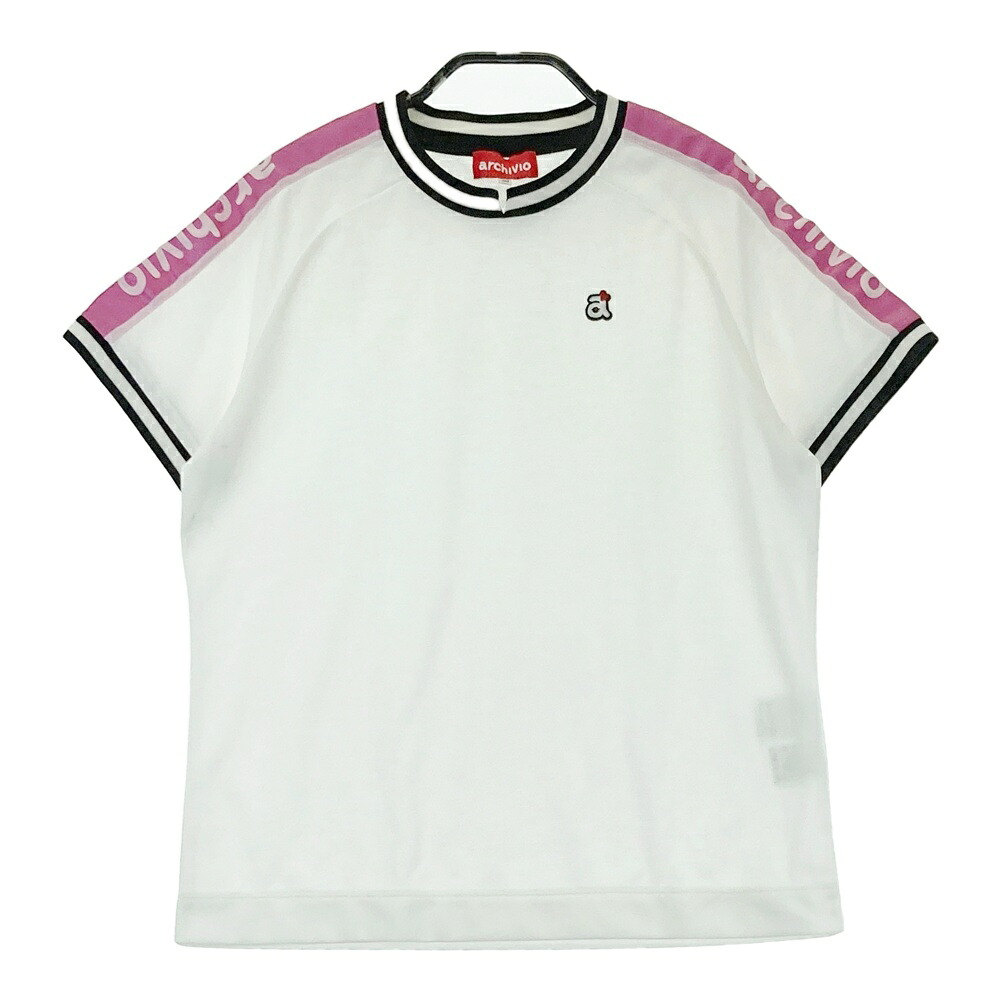 ARCHIVIO アルチビオ 半袖Tシャツ ホワイト系 40 【中古】ゴルフウェア レディース