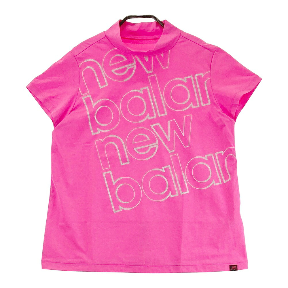 NEW BALANCE GOLF ニューバランス ハイネック 半袖Tシャツ ピンク系 2 【中古】ゴルフウェア レディース