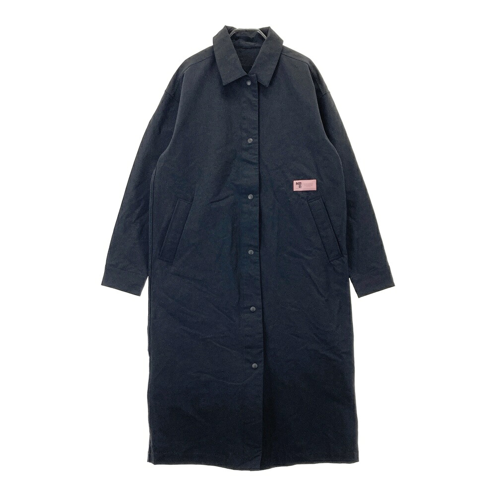NBB WEEKEND エヌビービーウィークエンド ステンカラー ロングコート ネイビー系 0 【中古】ゴルフウェア レディース