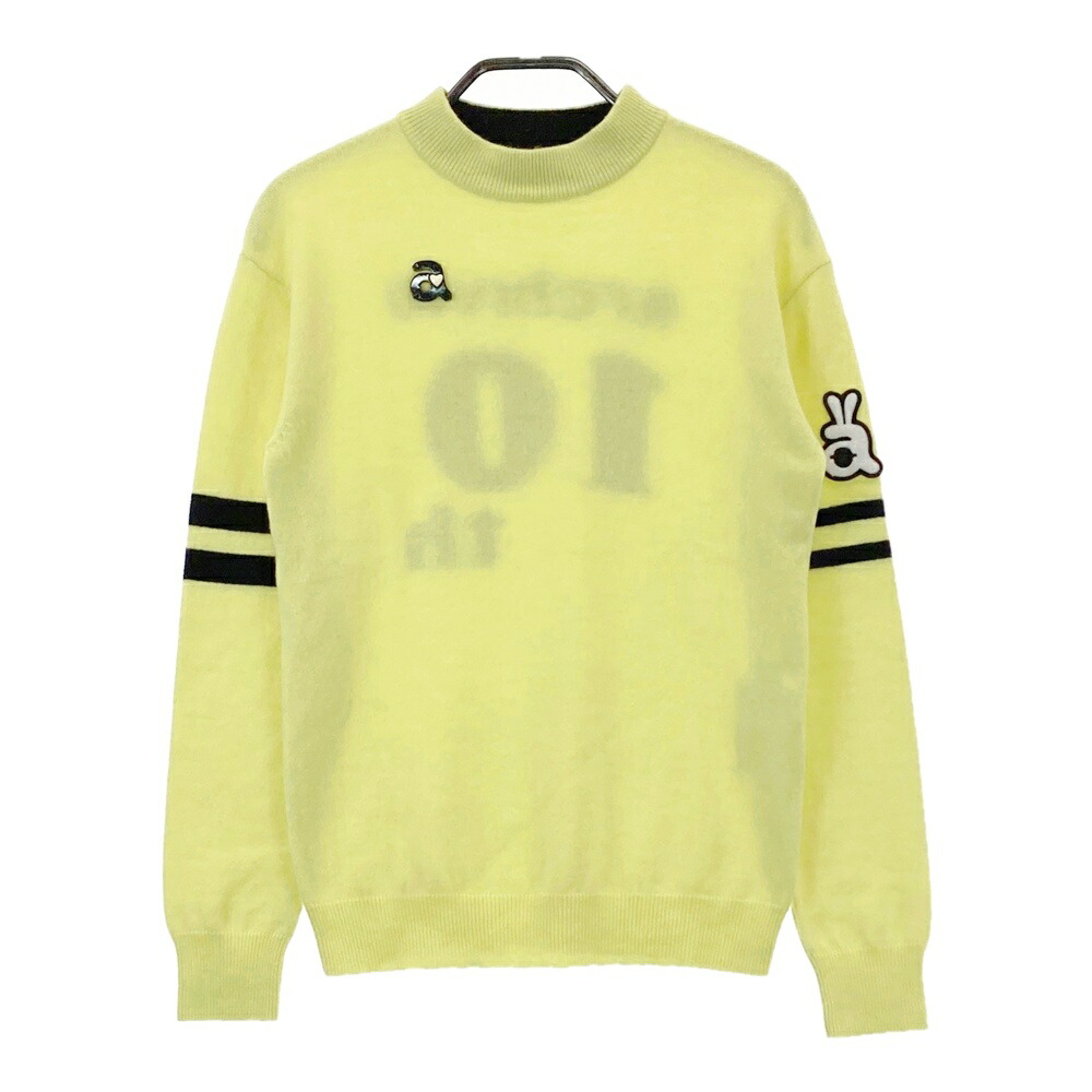 ARCHIVIO アルチビオ 10周年 カシミール 編み物プルオーバー 紋章  緑であること系 36 【中古】ゴルフ御召しもの レディース