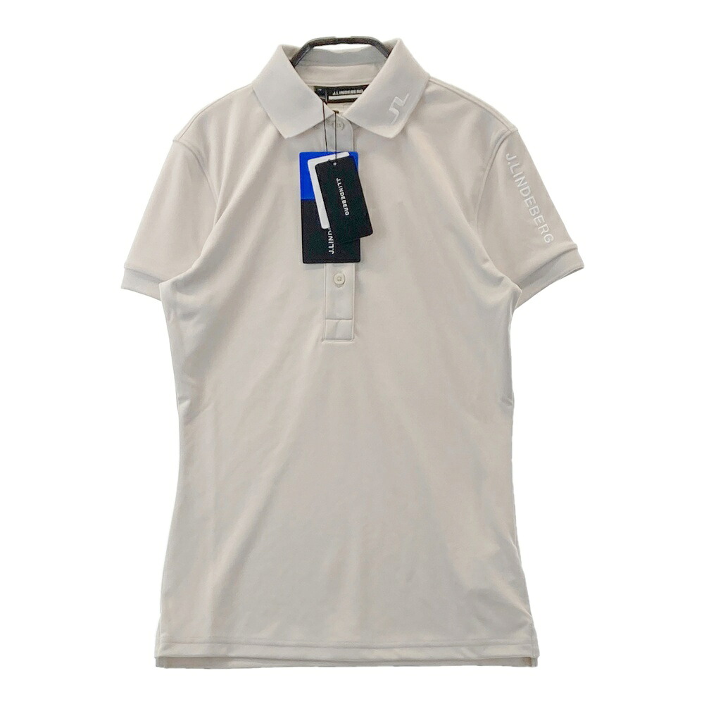 J.LINDEBERG ジェイリンドバーグ 半袖ポロシャツ ベージュ系 XS 【中古】ゴルフウェア レディース