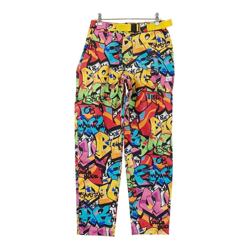 LOUD MOUTH ラウドマウス ;763380 レインパンツ タグス 総柄 イエロー系 M 【中古】ゴルフウェア レディース|中古ゴルフウェア通販STST