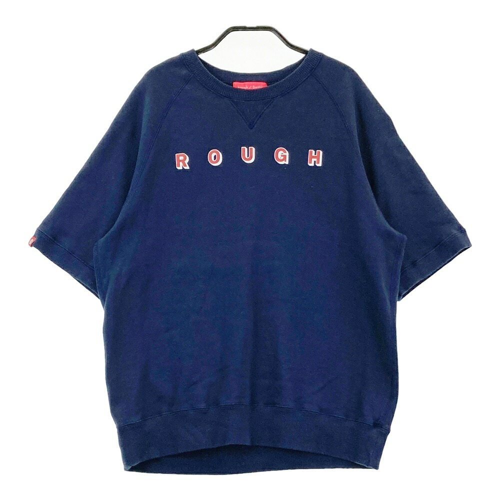 ROUGH&SWELL ラフアンドスウェル 半袖 スウェットトレーナー ネイビー系 M 【中古】ゴルフウェア レディース