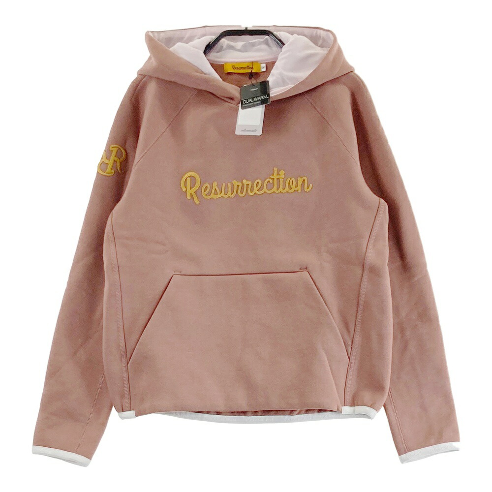 RESURRECTION レザレクション 2024年モデル 裏起毛 スウェットパーカー ピンク系 S 【中古】ゴルフウェア レディース