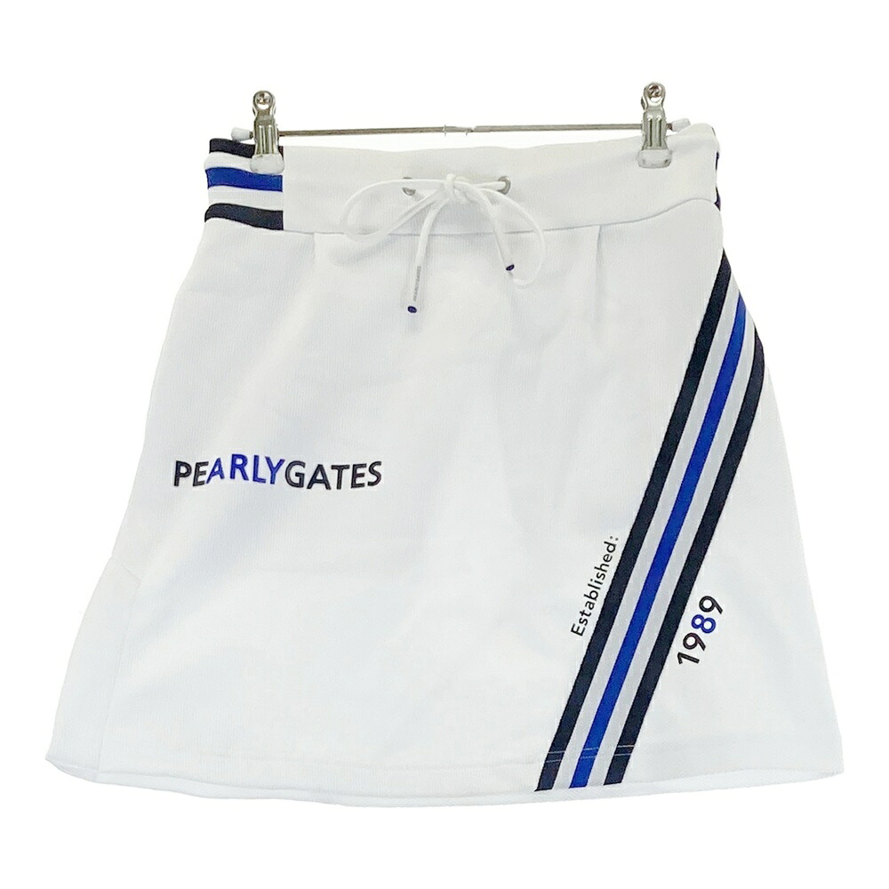 PEARLY GATES パーリーゲイツ ；2024年真似形 スコート  白いこと系 0 【中古】ゴルフお召しもの レディース レディースウェア-ゴルフ