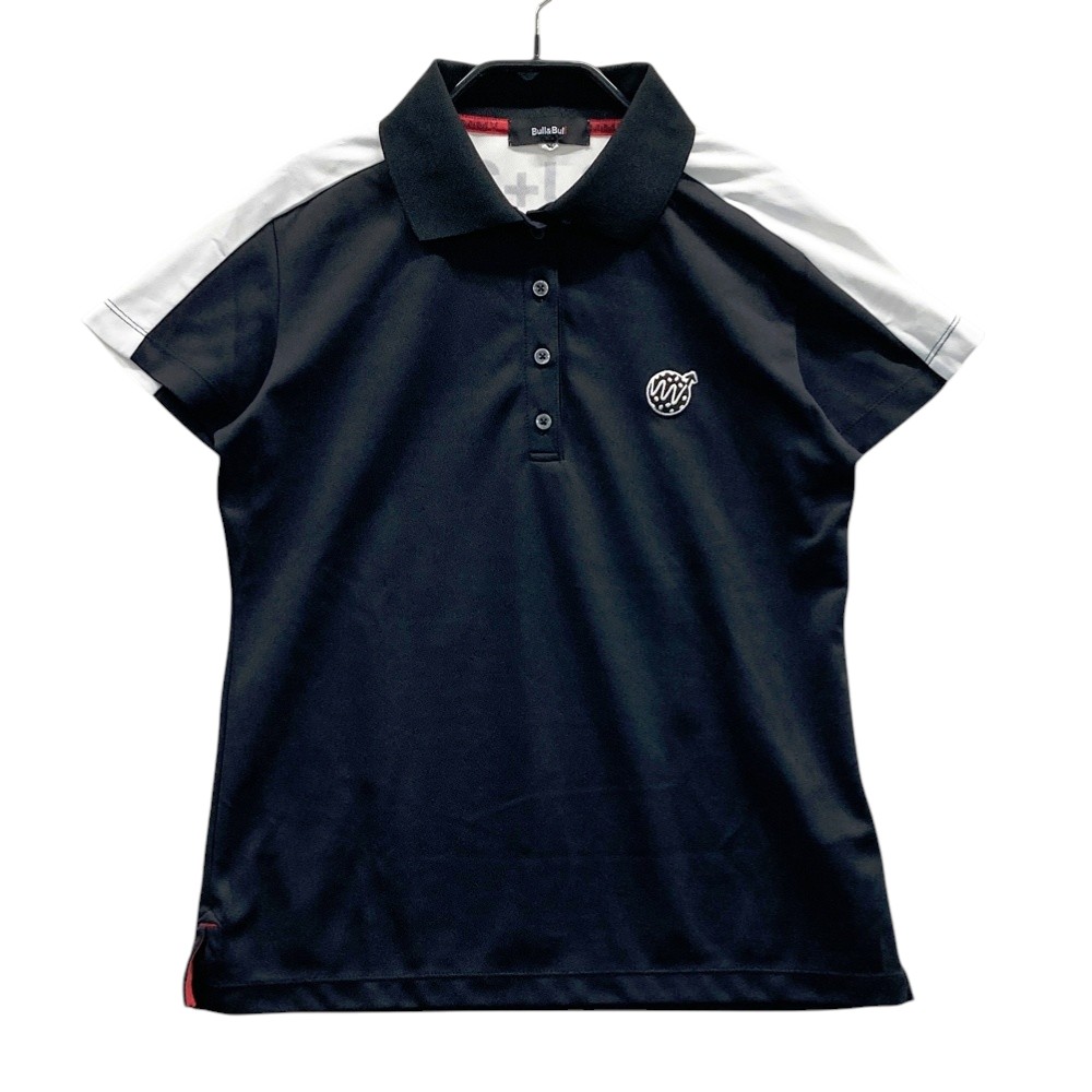 Bull&Bull ブル アンド ブル 半袖ポロシャツ ブラック系 M 【中古】ゴルフウェア レディース