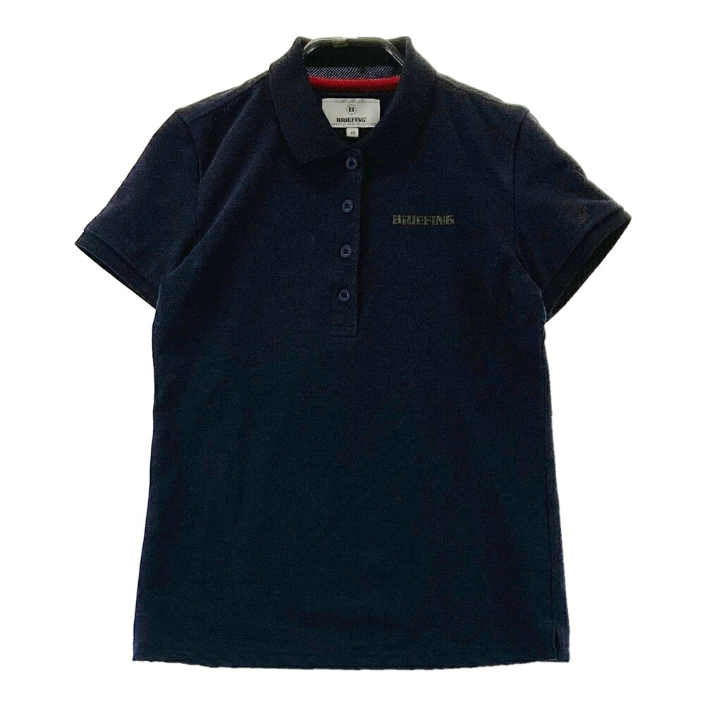BRIEFING GOLF ブリーフィング 半袖ポロシャツ ネイビー系 XS 【中古】ゴルフウェア レディース