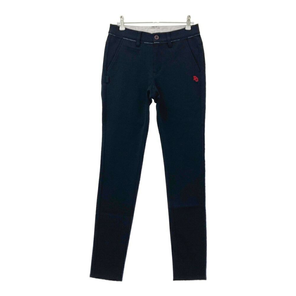 PEARLY GATES パーリーゲイツ ロングパンツ ネイビー系 0 【中古】ゴルフウェア レディース