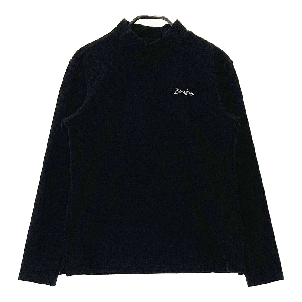 BRIEFING GOLF ブリーフィング ハイネック 長袖Tシャツ ブラック系 M 【中古】ゴルフウェア レディース