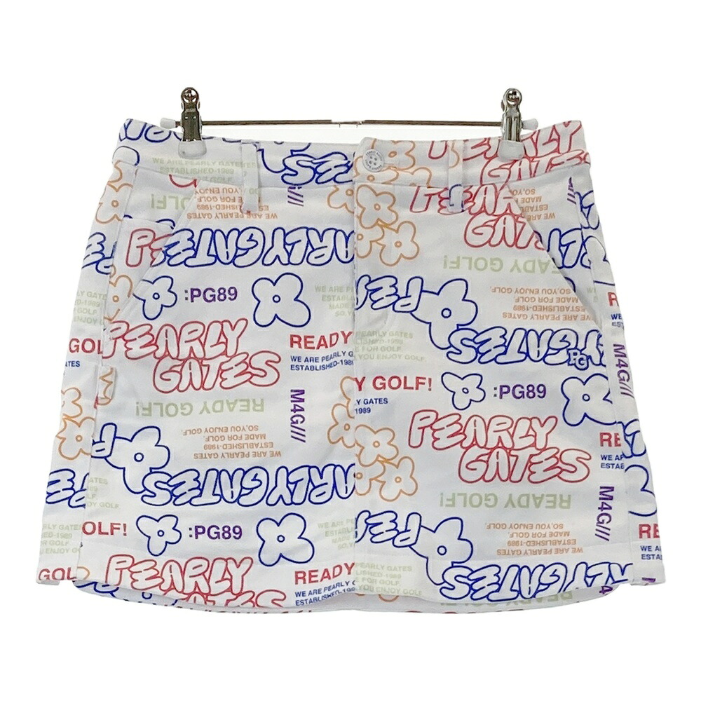 PEARLY GATES パーリーゲイツ 2025年モデル 裏起毛 ストレッチスカート ホワイト系 0 【中古】ゴルフウェア レディース|中古ゴルフウェア通販STST
