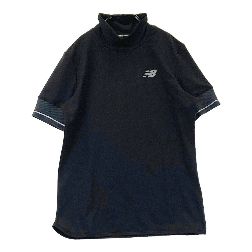 NEW BALANCE GOLF ニューバランス 2024年モデル ハイネック 半袖Tシャツ ブラック系 0 【中古】ゴルフウェア レディース