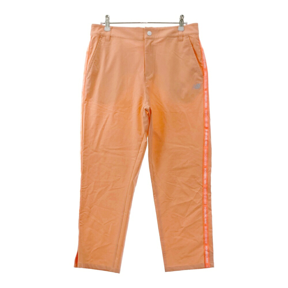 NEW BALANCE GOLF ニューバランス 2022年 クロップドパンツ サイドライン オレンジ系 2 【中古】ゴルフウェア レディース