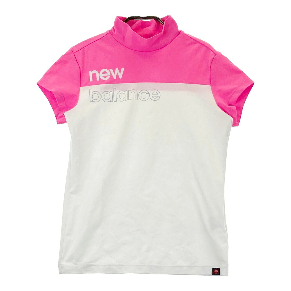 NEW BALANCE GOLF ニューバランス モックネック半袖Tシャツ ホワイト系 0 【中古】ゴルフウェア レディース