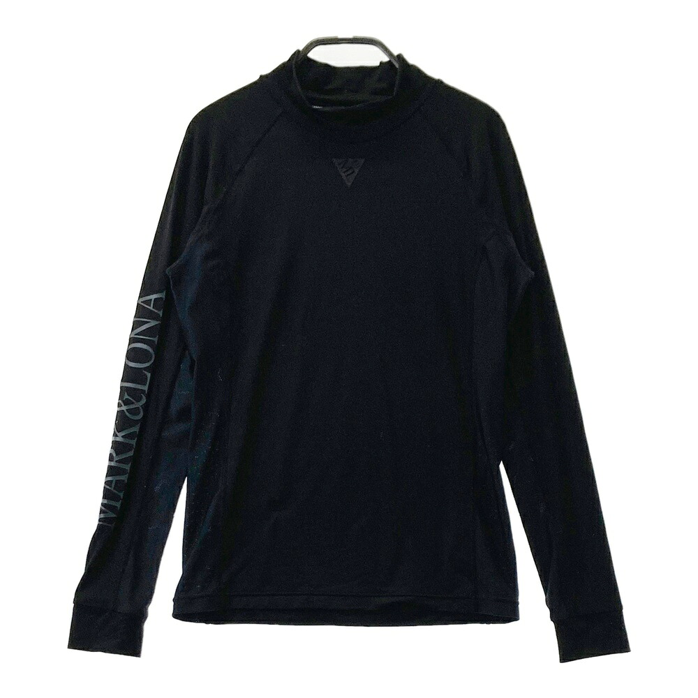 MARK&LONA マークアンドロナ MCW-2A-AU51 ハイネック 長袖 インナーTシャツ ブラック系 38 【中古】ゴルフウェア レディース