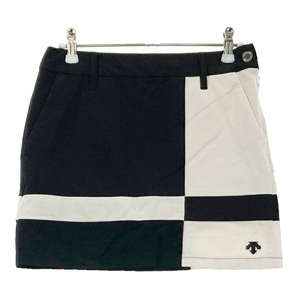 DESCENTE GOLF デサントゴルフ インナー付スカート ブラック系 S 【中古】ゴルフウェア レディース