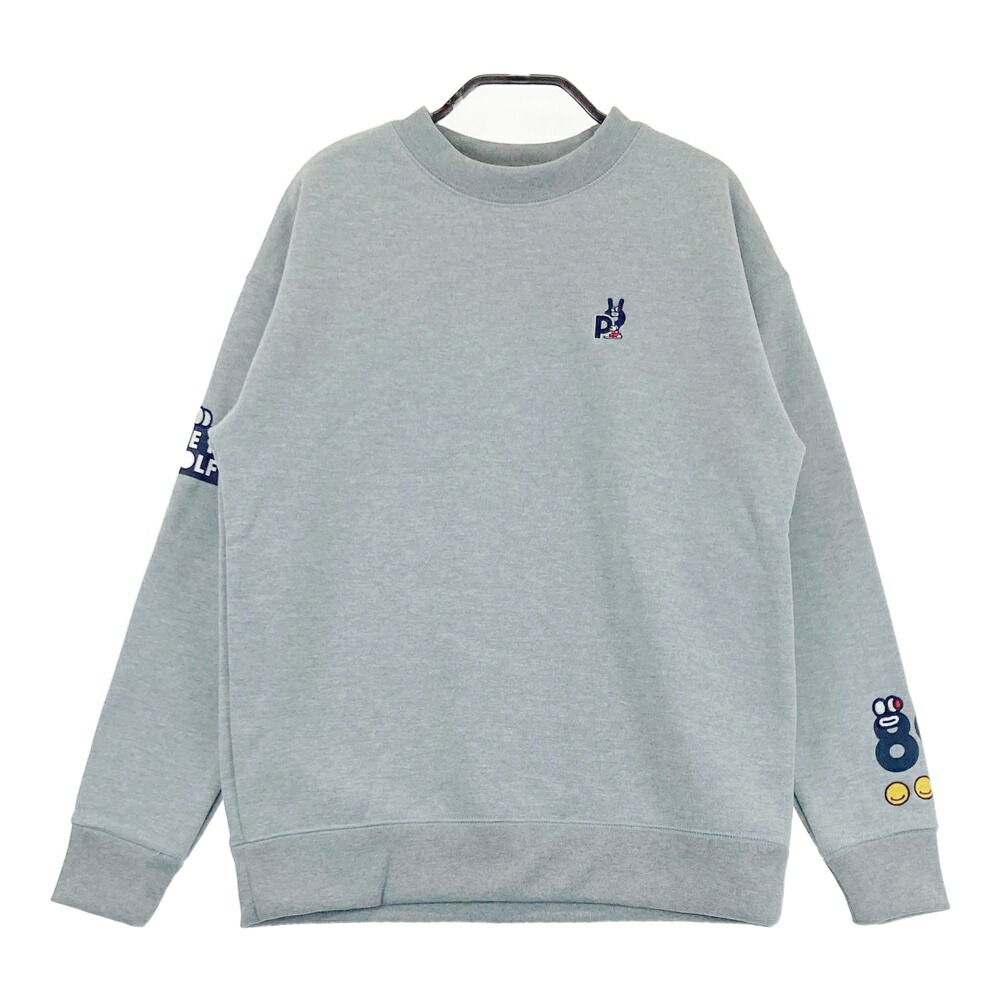 PEARLY GATES パーリーゲイツ 長袖 スウェットトレーナー グレー系 0 【中古】ゴルフウェア レディース