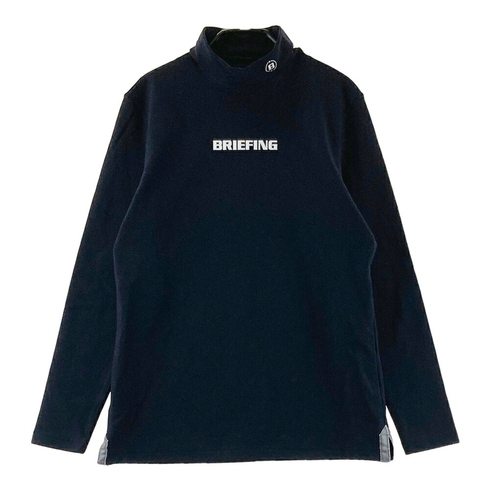 BRIEFING GOLF ブリーフィング 2024年モデル 裏起毛 ハイネック 長袖Tシャツ ブラック系 S 【中古】ゴルフウェア レディース