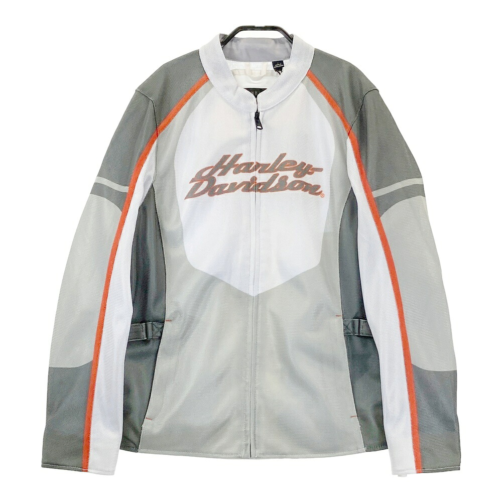 HARLEY DAVIDSON ハーレーダビッドソン 971457-19VW Mesh Riding Jacket メッシュジャケット ホワイト系 L 【中古】バイクウェア レディース｜中古ゴルフウェア通販STST