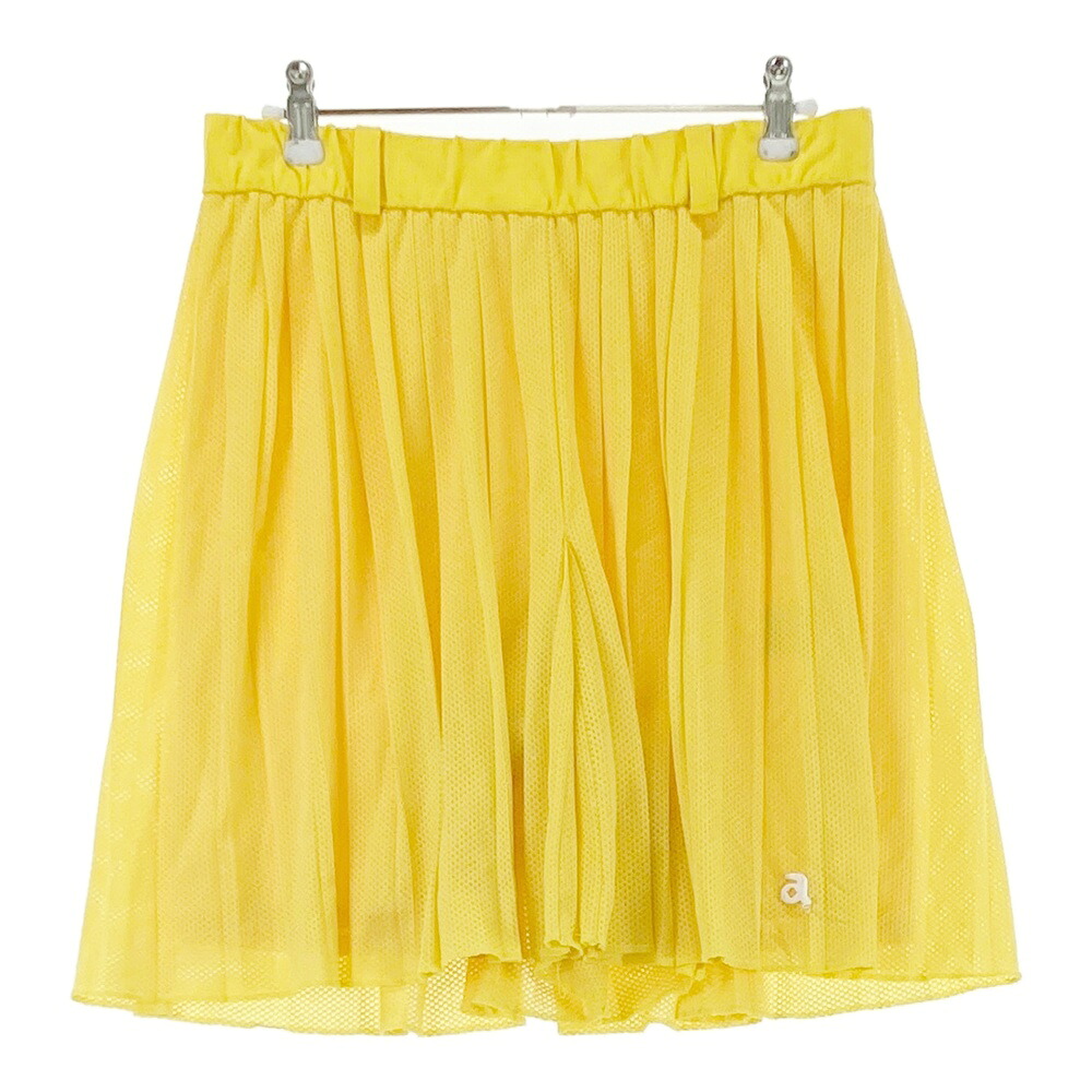 ARCHIVIO アルチビオ キュロットパンツ メッシュ イエロー系 38 【中古】ゴルフウェア レディース