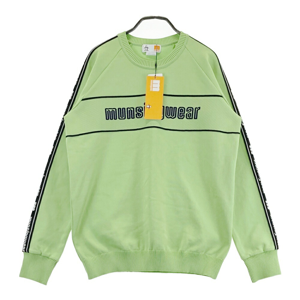 MUNSING WEAR マンシングウェア  ロゴニットセーター  緑であること系 L 【中古】ゴルフ御召しもの レディース