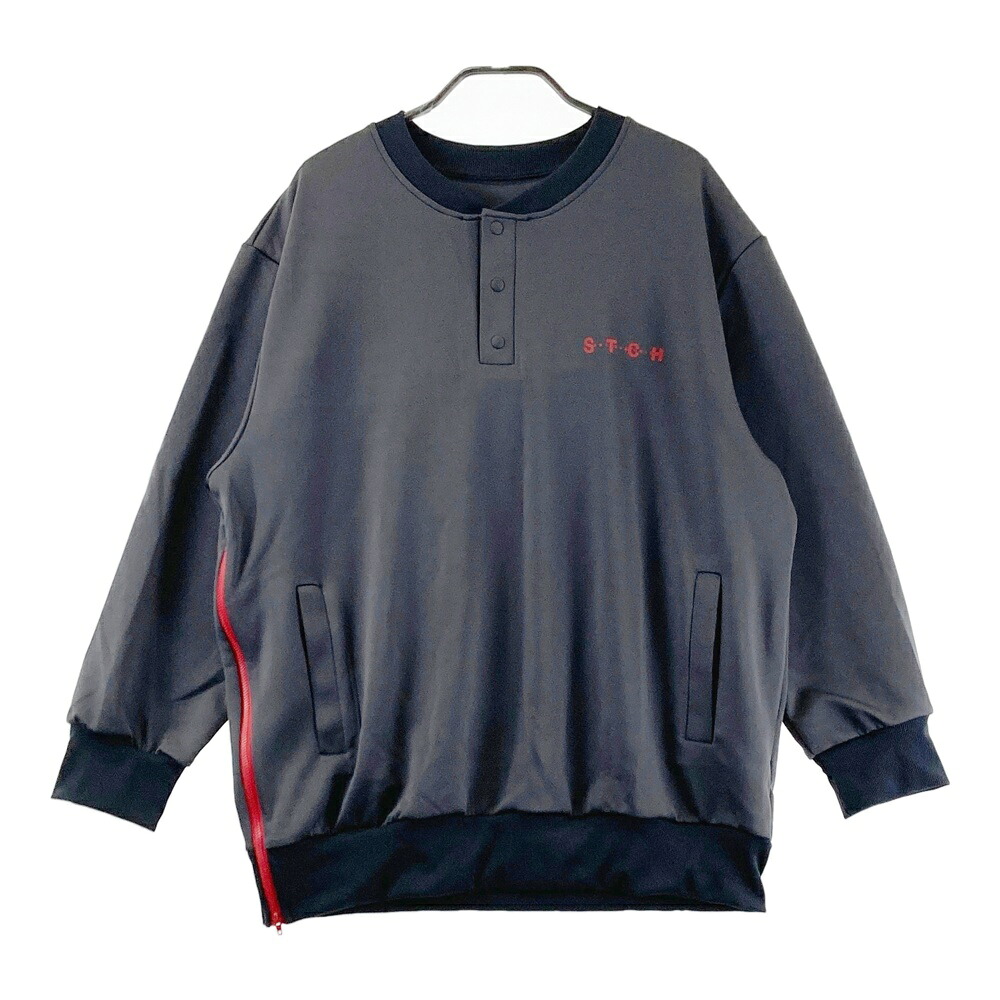 STCH SEVENTYTWO CLUBHOUSE ×ANTIQUA GOLF 長袖プルオーバー グレー系 ML 【中古】ゴルフウェア レディース|中古ゴルフウェア通販STST