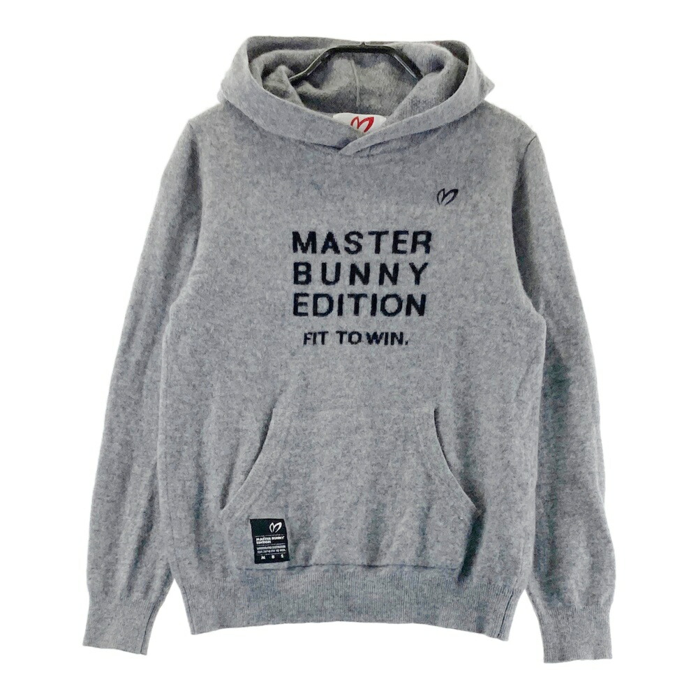 MASTER BUNNY EDITION マスターバニーエディション  編み物 パーカー カシミール  薄墨色系 1 【中古】ゴルフ御召しもの レディース