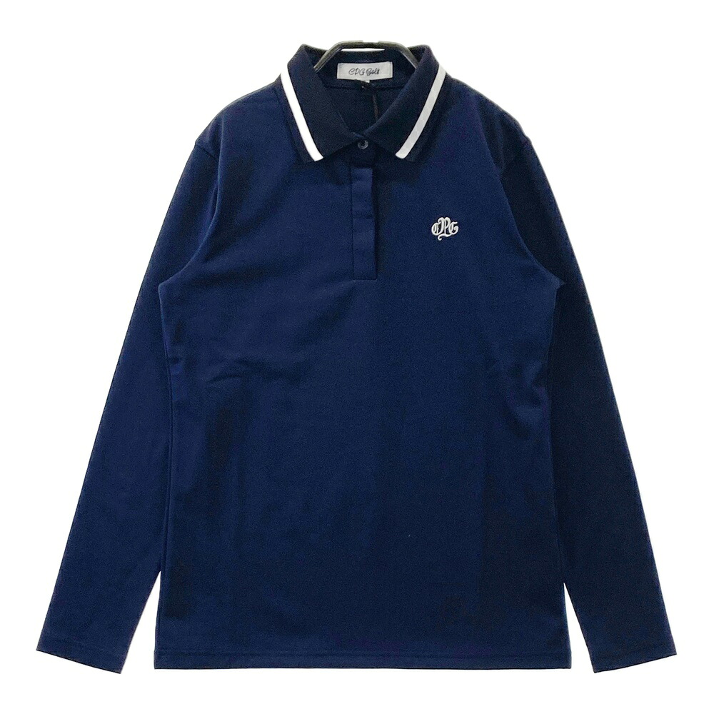 CPG GOLF シーピージーゴルフ 1109-25206 長袖ポロシャツ ネイビー系 2 【中古】ゴルフウェア レディース｜中古ゴルフウェア通販STST