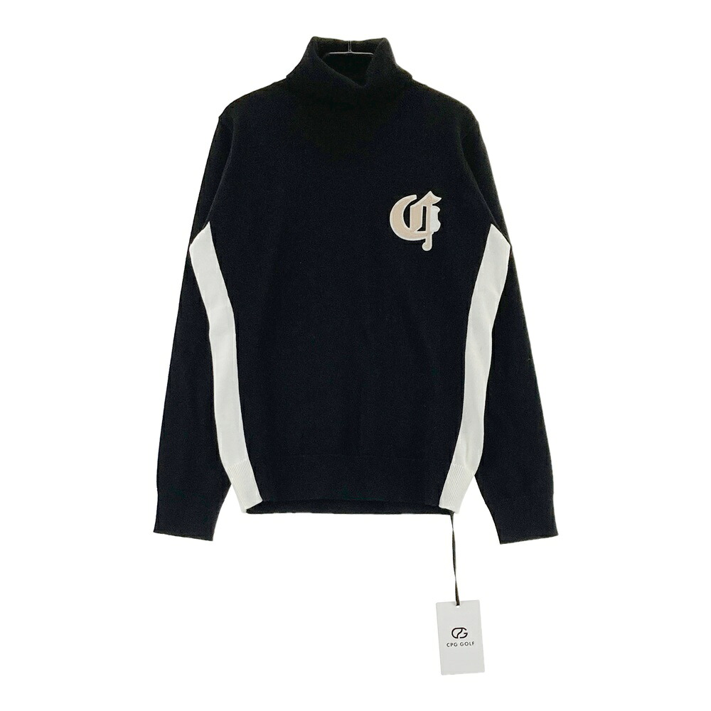 CPG GOLF シーピージーゴルフ 1309-24224 編み物 スウェーター  黒いこと系 2 【中古】ゴルフ御召しもの レディース