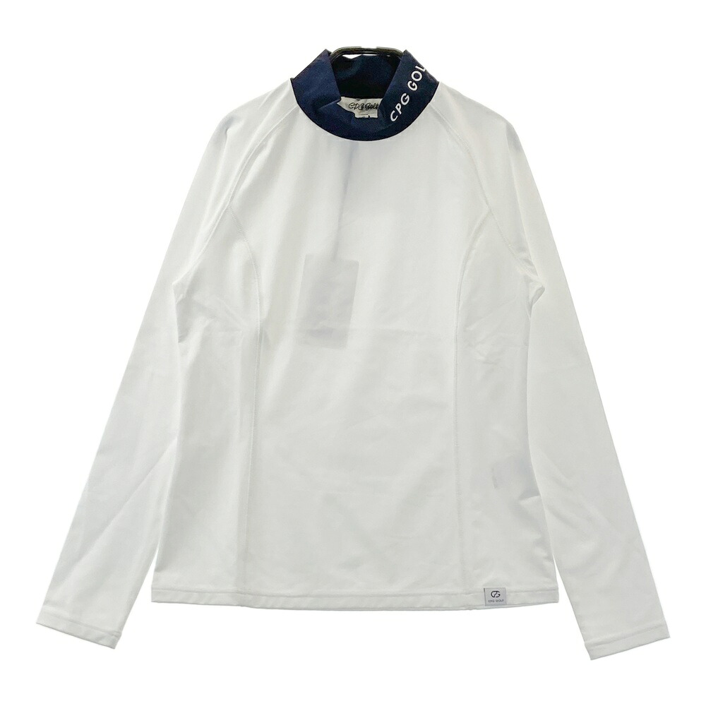 CPG GOLF シーピージーゴルフ 1109-25204 長袖モックネックTシャツ ホワイト系 2 【中古】ゴルフウェア レディース|中古ゴルフウェア通販STST