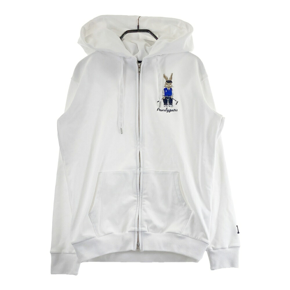 PEARLY GATES パーリーゲイツ ジップパーカー ホワイト系 1 【中古】ゴルフウェア レディース｜中古ゴルフウェア通販STST