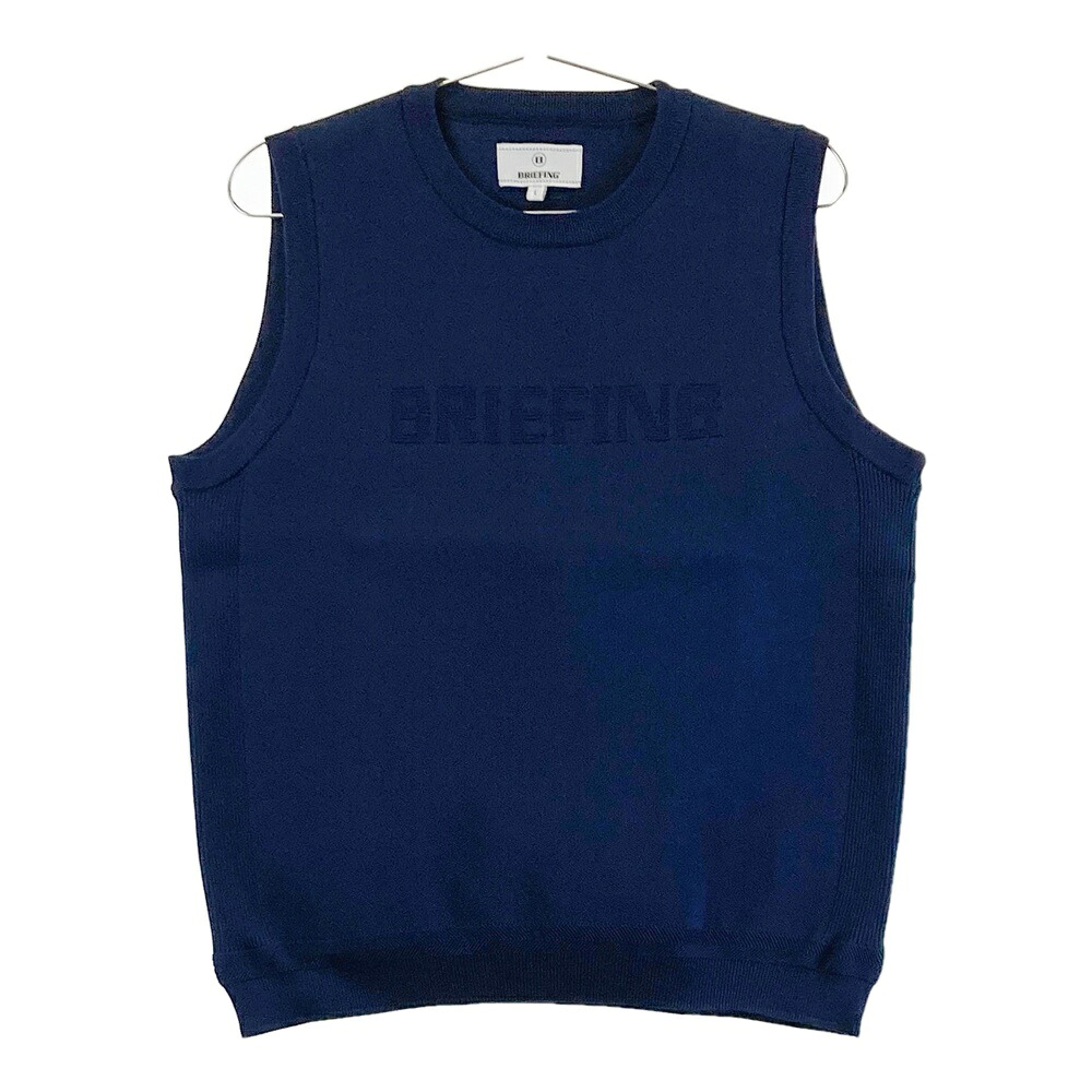 BRIEFING GOLF ブリーフィング BRG223W22 ニットベスト ネイビー系 L 【中古】ゴルフウェア レディース｜中古ゴルフウェア通販STST