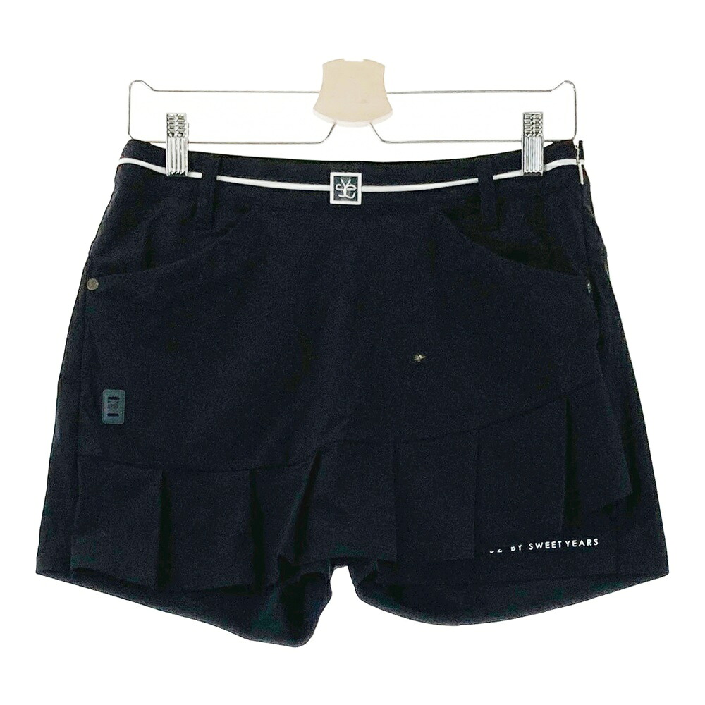 SY32 BY SWEET YEARS GOLF エスワイサーティトゥ キュロットスカート ブラック系 L 【中古】ゴルフウェア レディース｜中古ゴルフウェア通販STST