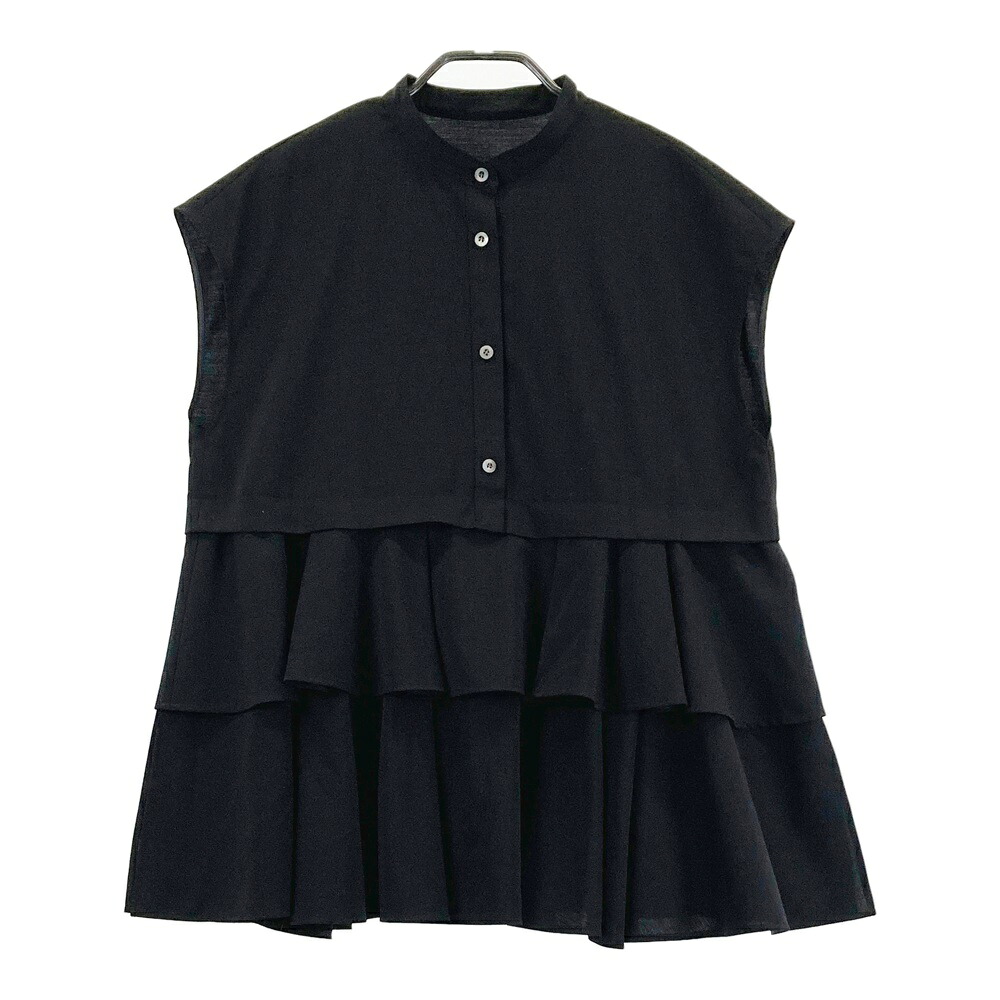 ADORE アドーア 531-5210605 ジョーゼットトップ  黒いこと系 38 【中古】レディース